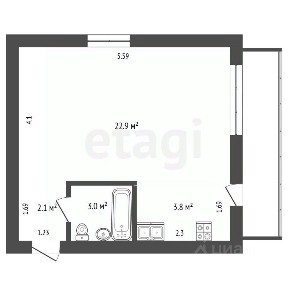 Продается 1-комн. квартира, 30,9 м²