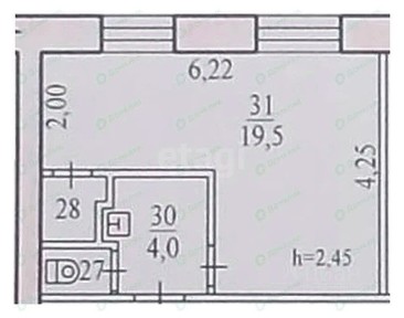 Продается 1-комн. квартира, 25,9 м²