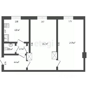 Продается 2-комн. квартира, 45,5 м²
