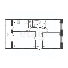 Продается 3-комн. квартира, 59,5 м²