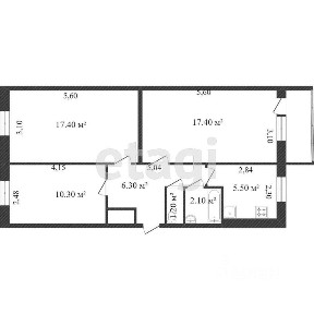 Продается 3-комн. квартира, 62 м²