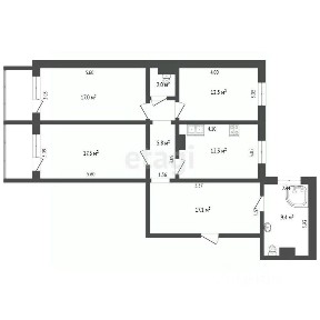 Продается 3-комн. квартира, 93,4 м²