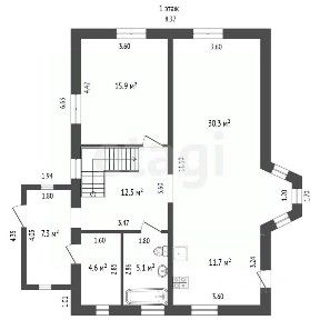 Продается 2-этажный дом, 168,7 м²
