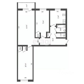 Продается 3-комн. квартира, 58 м²