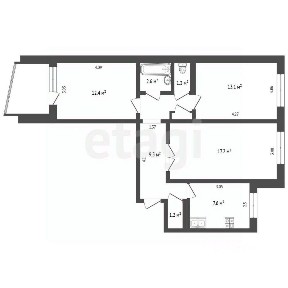 Продается 3-комн. квартира, 68,1 м²