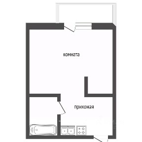 Продается студия, 29,5 м²
