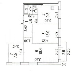 Продается 3-комн. квартира, 57,7 м²