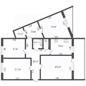 Продается 4-комн. квартира, 78,8 м²