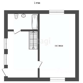 Продается 2-этажный дом, 66 м²