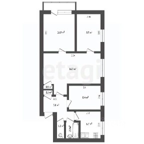 Продается 4-комн. квартира, 60,2 м²