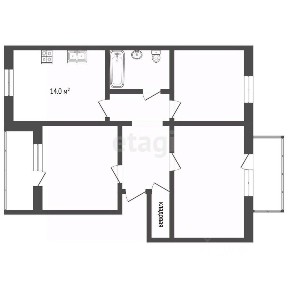 Продается 3-комн. квартира, 86,3 м²