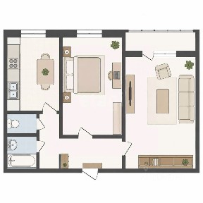 Продается 2-комн. квартира, 51,7 м²