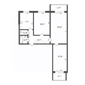 Продается 3-комн. квартира, 60,5 м²