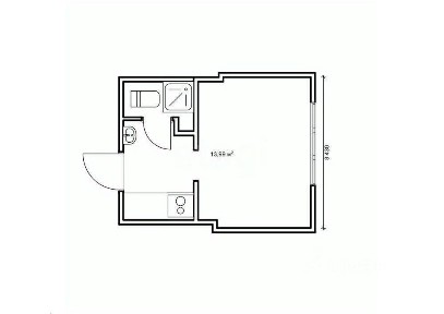 Продается студия, 13,2 м²