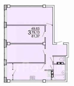 Продается 3-комн. квартира, 81 м²