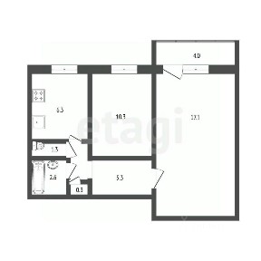 Продается 2-комн. квартира, 43,2 м²
