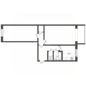 Продается 2-комн. квартира, 46,7 м²