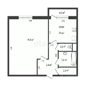 Продается 1-комн. квартира, 36,1 м²