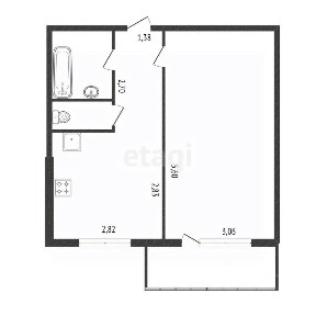 Продается 1-комн. квартира, 33 м²