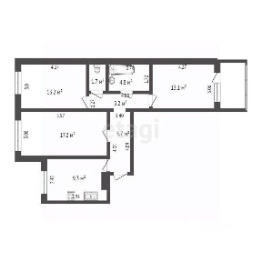 Продается 3-комн. квартира, 76,3 м²