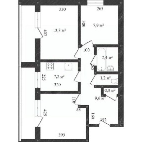 Продается 3-комн. квартира, 58 м²
