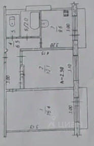 Продается 2-комн. квартира, 48,3 м²