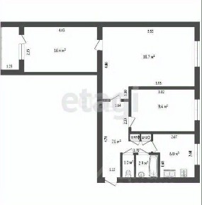 Продается 3-комн. квартира, 66,2 м²