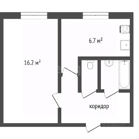 Продается 1-комн. квартира, 32 м²