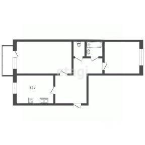 Продается 2-комн. квартира, 49,1 м²