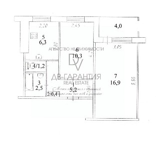Продается 2-комн. квартира, 42,8 м²