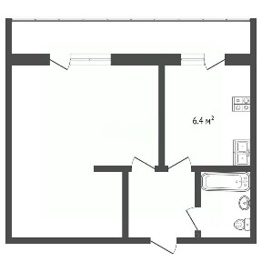 Продается 1-комн. квартира, 34,2 м²