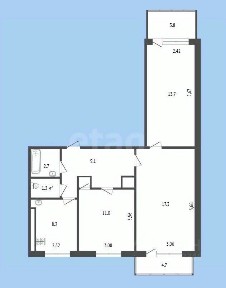 Продается 3-комн. квартира, 64,6 м²