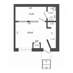 Продается 1-комн. квартира, 30,2 м²