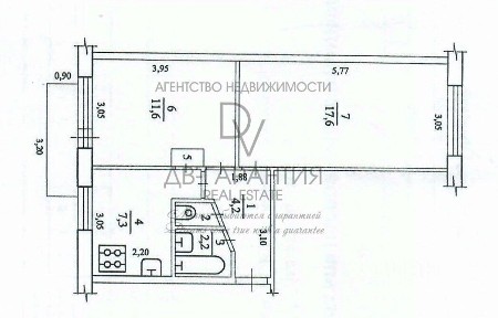 Продается 2-комн. квартира, 44,2 м²