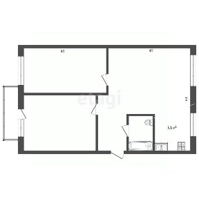 Продается 3-комн. квартира, 59,3 м²