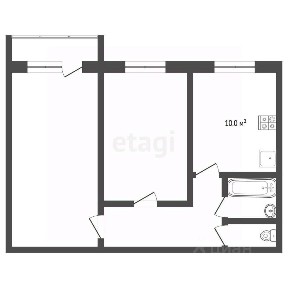 Продается 2-комн. квартира, 43,8 м²