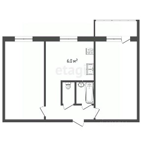 Продается 2-комн. квартира, 44,3 м²