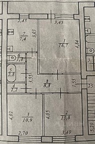 Продается 3-комн. квартира, 63 м²
