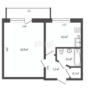Продается 1-комн. квартира, 29 м²