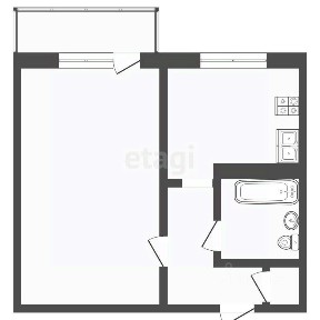 Продается 1-комн. квартира, 33,5 м²