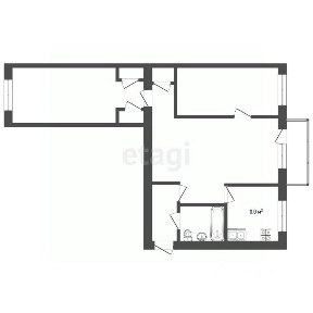 Продается 3-комн. квартира, 58,1 м²