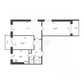 Продается 3-комн. квартира, 68 м²