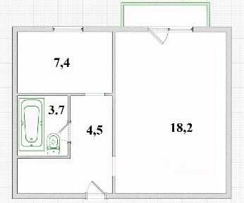 Продается 1-комн. квартира, 37,5 м²