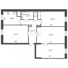 Продается 4-комн. квартира, 83,5 м²