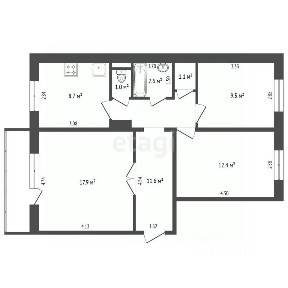 Продается 3-комн. квартира, 64,8 м²