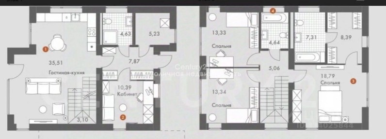 Продается 2-этажный коттедж, 146 м²