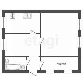 Продается 1-этажный дом, 39,2 м²