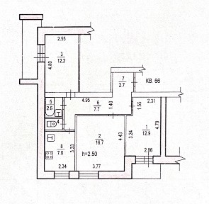 Продается 3-комн. квартира, 63,8 м²