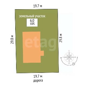 Продается 1-этажный дом, 106 м²