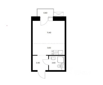 Продается студия, 24 м²